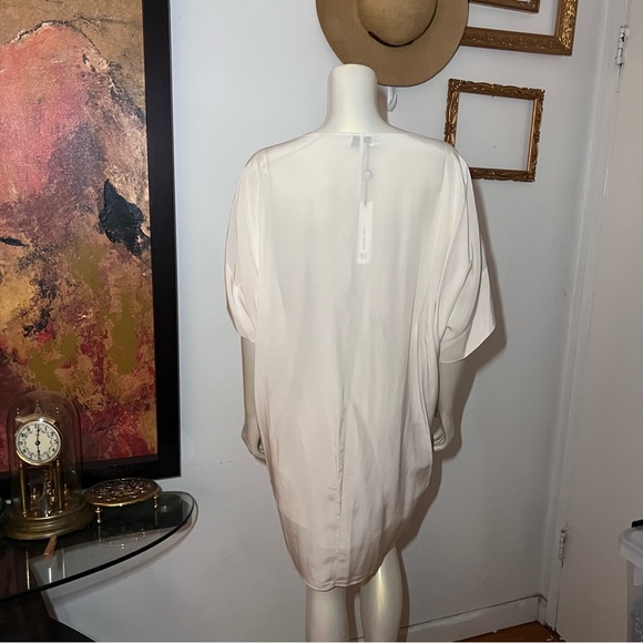 Miguelina Alexis Caftan Dress Size Large New Silk Crepe - Picture 2 of 14